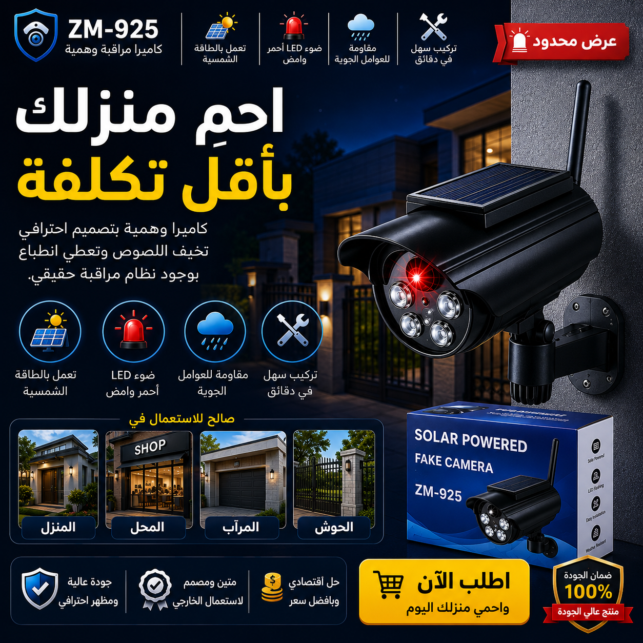 Security Cam - كاميرا أمان شمسية
