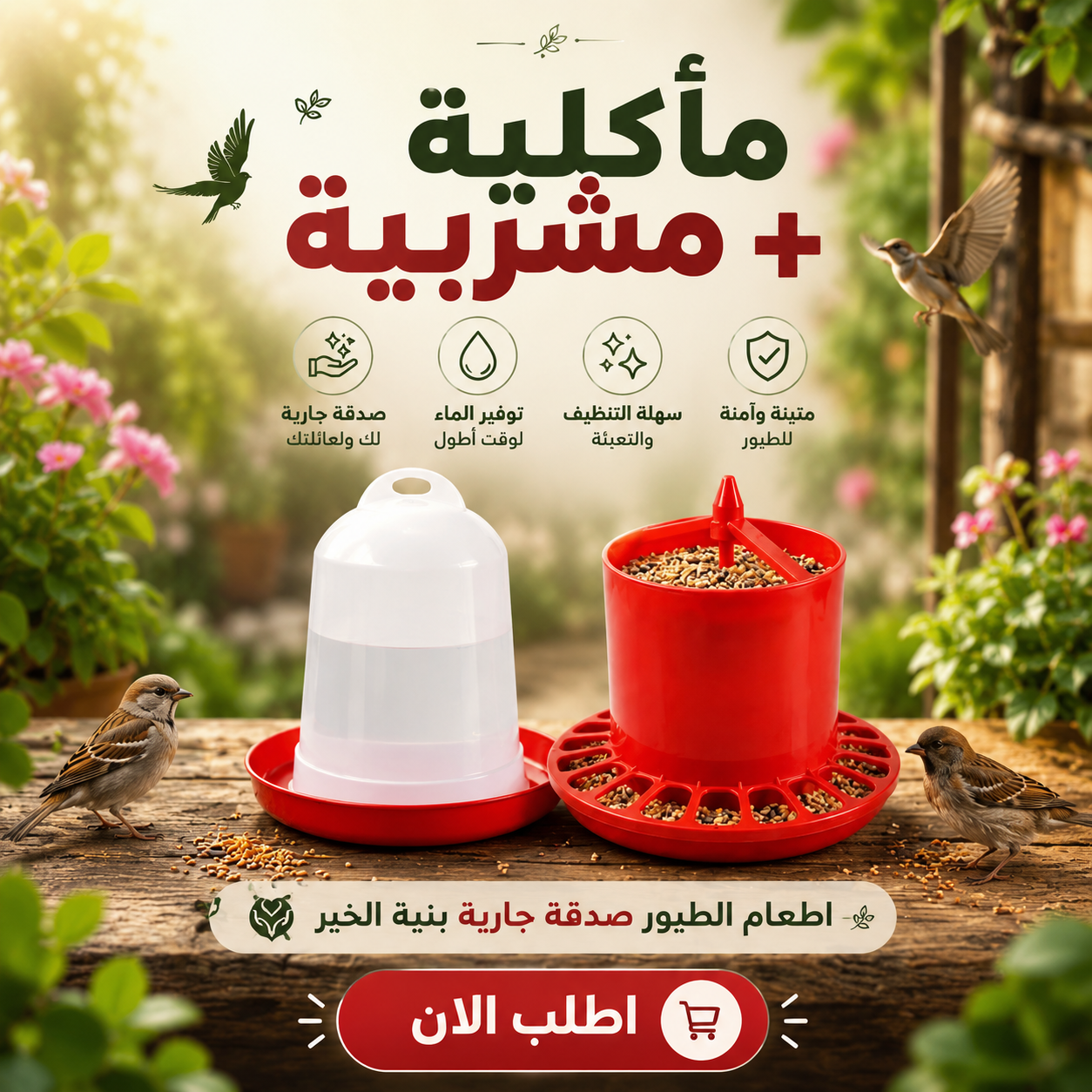 طقم سبيل الطيور